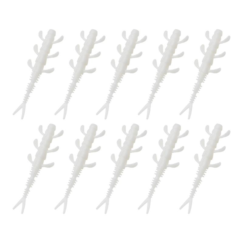 10pcs Fishing Lure Wobblers Split Tail Lures for Trout Fishing Soft Baits 4cm 0.35g Swimbaits Mini Artificial Baits