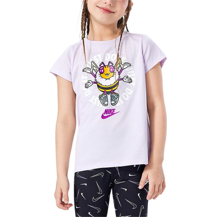 

Nike T Shirt Lavender Dusty Purple Children Aged 3 7 Years Old HM4570-574 110/56(104-110)