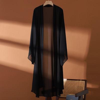 Dlouhý šifonový cardigan pro dámskou letní tenkou klimatizaci na opalování