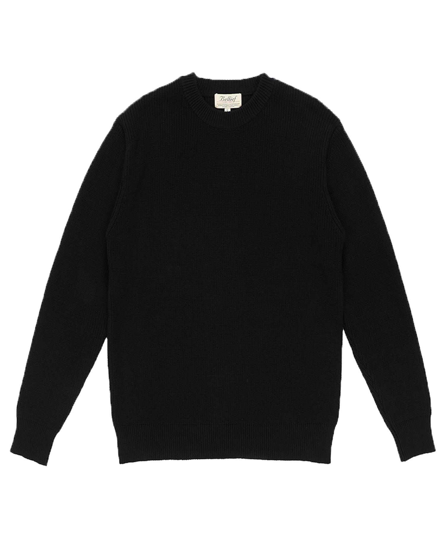 Belief Essential Crewneck Jumper (Black) Black/M