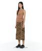 Yunse Zipper Skirt (Brown Leopard)