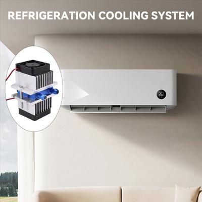 BHBL 1 Set Mini Air Conditioner DIY Kit Thermoelectric Peltier Cooler Refrigeration Cooling System + Fan for Home Tool