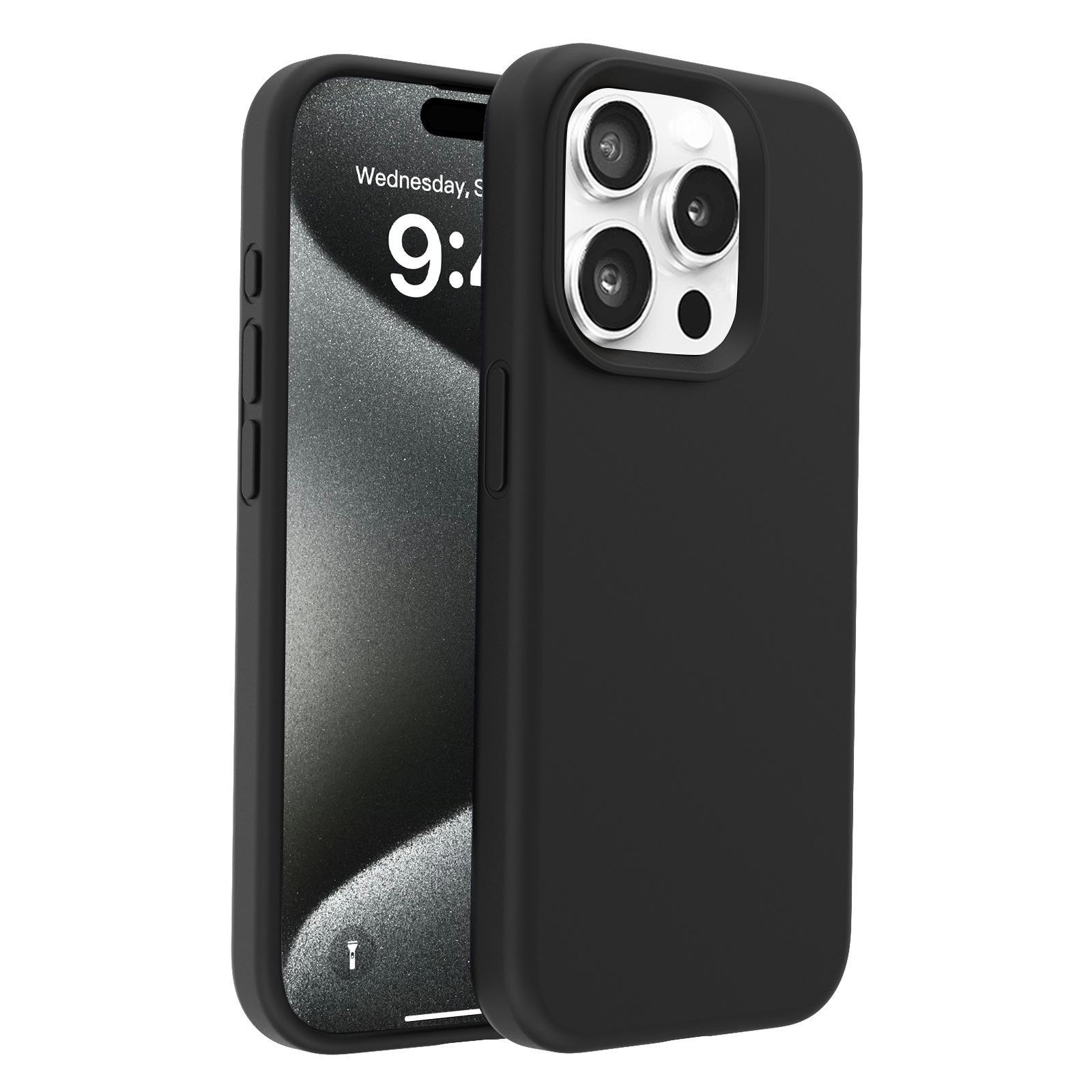 

Защитный чехол из жидкого силикона для iPhone 14 серии с большим окном. Подходит для моделей 14 Pro и Max. iPhone 14 Pro Max