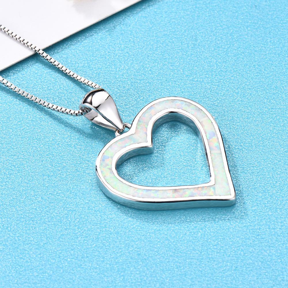 Europäische und amerikanische Mode Blauer Anhänger Trendige Damen Kreative Pulloverkette