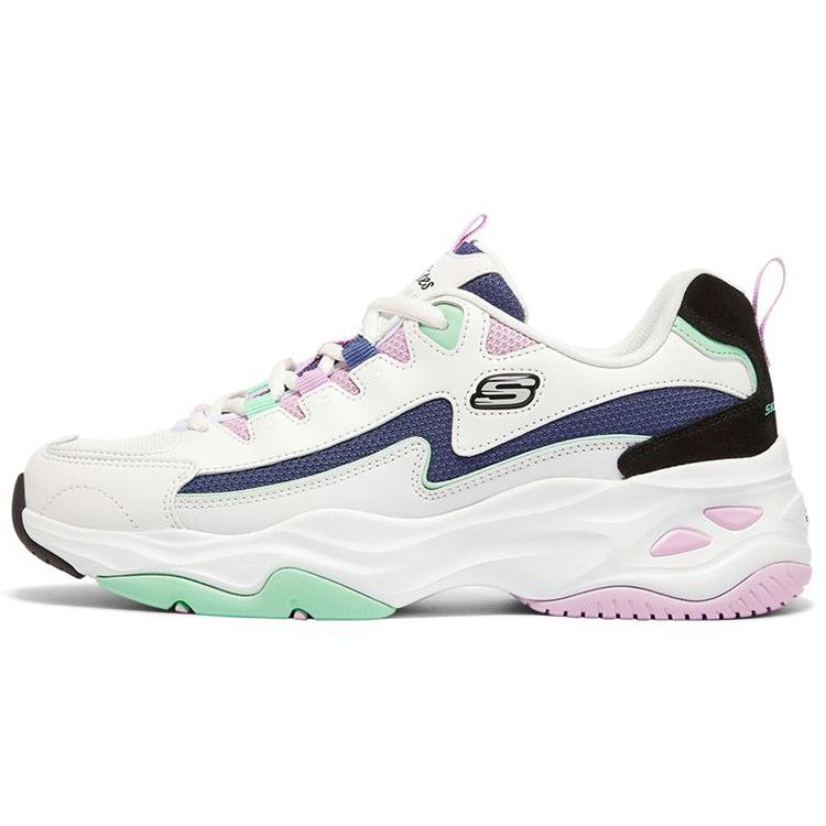 Skechers Women's Dlites 4.0 Mesh Sport Trend Low Top Lifestyle Shoes Sneakers Colorful 149493-Wbkb Cm