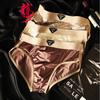 Men's Triangle Underwear Ice Silk New Solid Color Mid Waist Men's Plus Size Breathable Men's Underwear