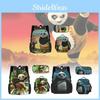 Kung Fu Panda Backpack Set Waterproof Cartoon Design For Kids School 3-piece Set