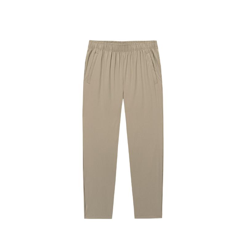 

Anta Training Series Solid Color Mid Waist Drawstring Breathable Versatile Straight Leg Sports Pants Men bottoms 152537509S-1