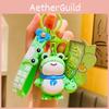 Cute Cartoon Frog Keychain Pvc Material Perfect For Backpacks And Keyrings