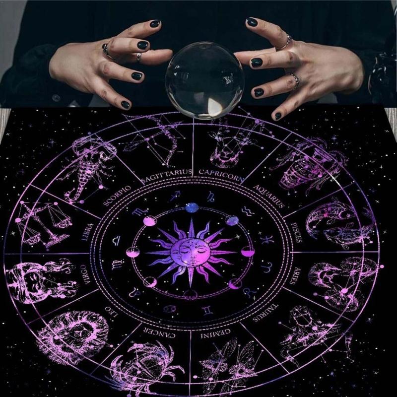 Square Flannelette Tarots Cloth Board Game Pad Astrological Pad Table Cover