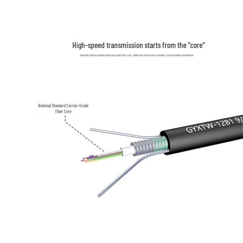 LFOC Outdoor Armored 4-Core Single-Mode Fiber Optic Cable