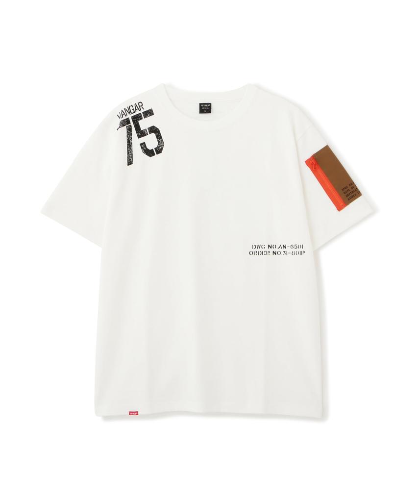 Avirex Remodel Design Crew Neck DEPOT Remodel Design Crew Neck Rozmiar T-Shirtu (WEB & Ekskluzywny) Męski T-shirt, M, 030, Biały, 783-3934025