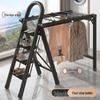 Multifunctional Folding Carbon Steel Ladder and Clothes Drying Rack
