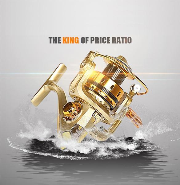 Metal Fishing Reel With Adjustable Drag For Saltwater Fishing Enthusiasts