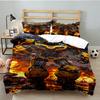 Car robots Battle 3PCS Bedding set,Ideal for 1pc Duvet Cover And 2pcs Pillowcases Perfect for Fan gift,Ideal for Bedroom, Dormitory