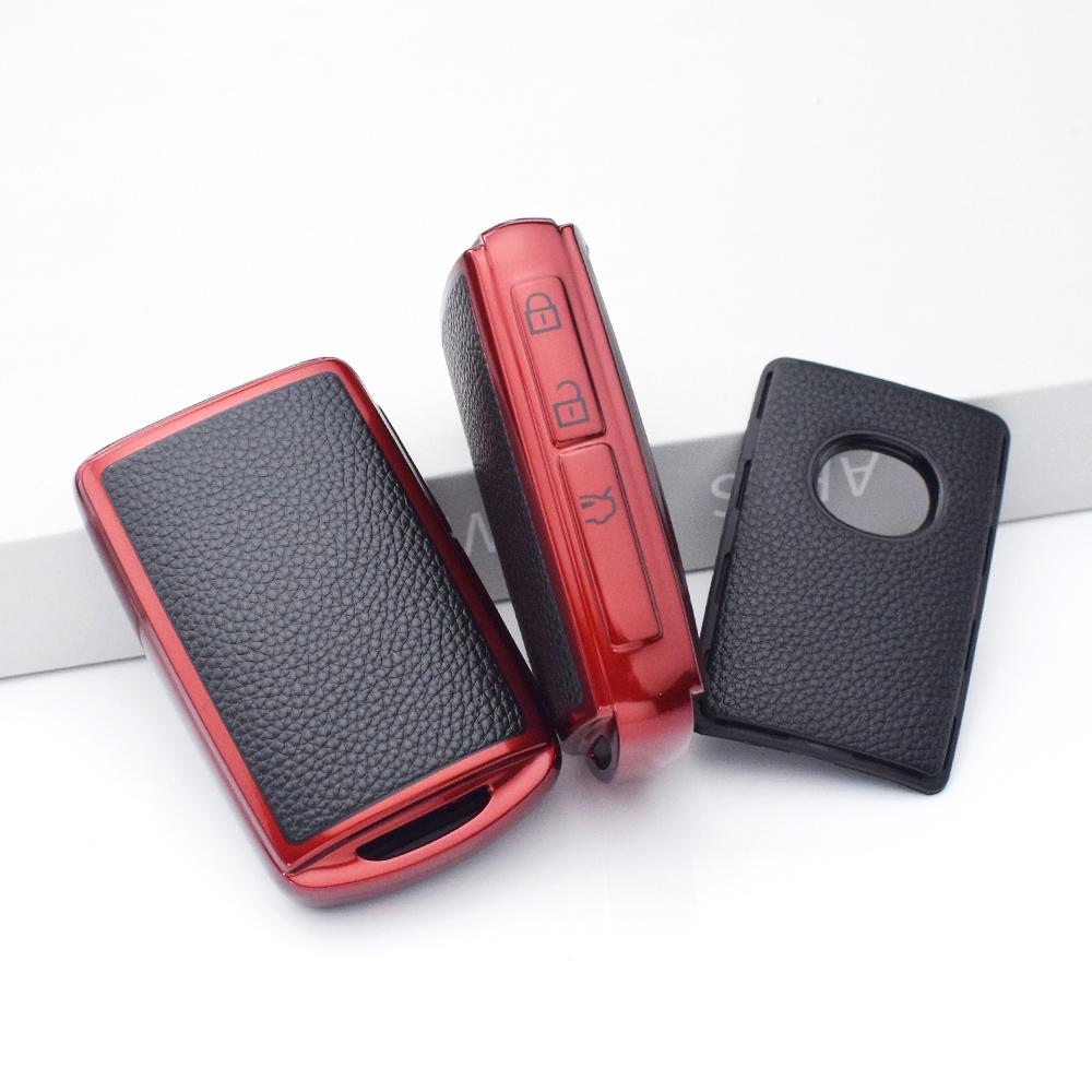 3 Buttons For Mazda CX4 CX5 CX-5 CX8 CX-30 CX30 3 Alexa TPU Leather Car Remote Key Cover Case Shell Fob Holder Accessories