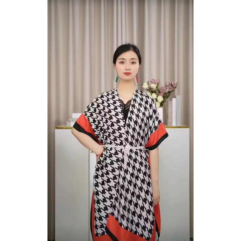 Chaka Salt Lake Great Northwest Tourism Ethnic Style Scarf Silk Scarf Women'S Summer Seaside Beach Shawl Sunscreen Thin