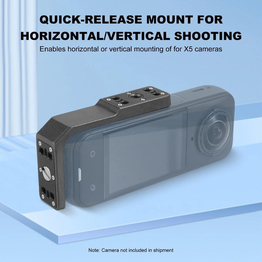 Quick Release Camera Vertically Bracket Camera Protective Frame for Insta360X5/X4/X3 Vlogging