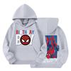 Kids Loose Fit Long Sleeve -Lined Pullover Hoodie with Graphic Print
