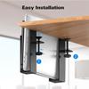 2x Headphone Holder Double Hook Space Saving Desktop Mount Quick Installation without Tools Required