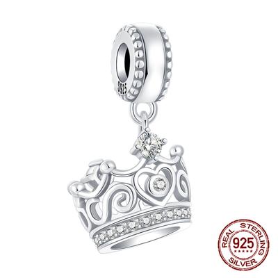 Kupfer Krone Unendlichkeitszeichen Herz Hängeanhänger Charm Kompatibel Mit 4MM Lochdurchmesser Armbändern DIY Perle Ms Schmuck Geschenk
