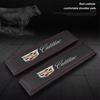 2PCS Printed Logo Car Safety Belt Pads Shoulder Cover for Cadillac Escalade CT5 CT6 XT5 CTS XTS ATS SRX STS DTS SLS Deville BLS