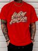 Unisex Summer Cotton Short Sleeve T Shirt Hollow Invasion Dripping Graffiti Letter Print Crew Neck Hip Hop Street Fashion Male Tee