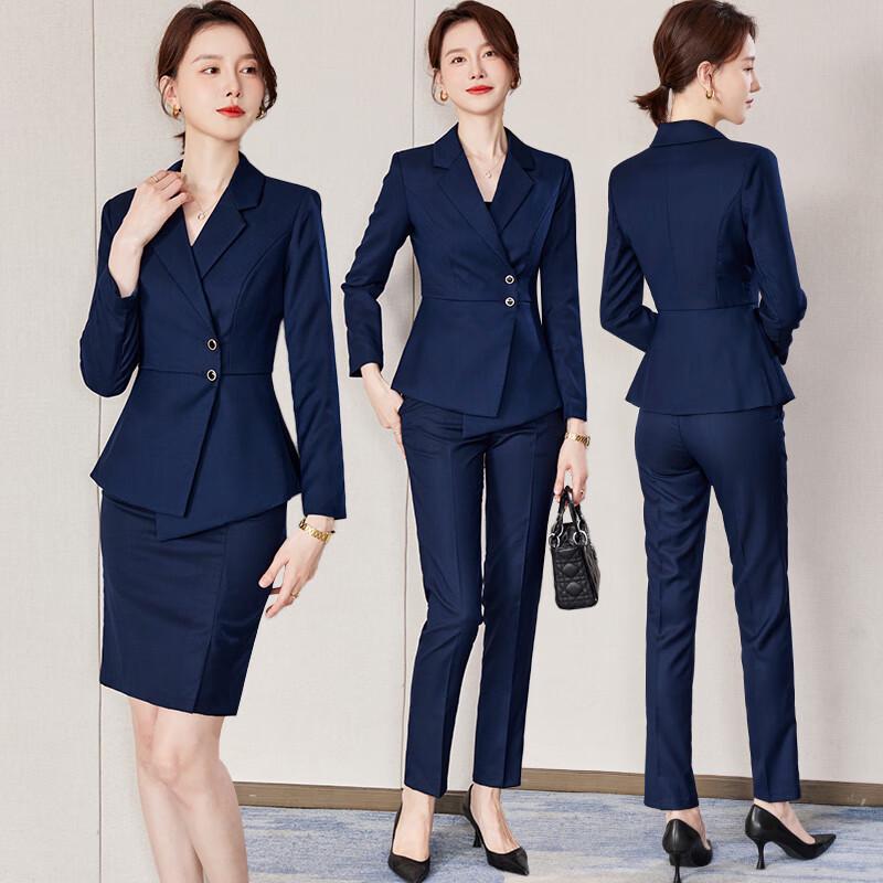 

Women s Long-Sleeve Business Suit Set L