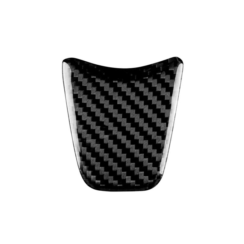 Real Hard Carbon Fiber Sticker Car Steering Wheel Cover Trim Accessories For Fiat 500 Abarth 595 2012 2013 2014 2015 Replacement