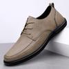 Men's Shoes 2025 Summer New Men's Fashion Outdoor Lace-up Versatile Office Soft-soled Formal High-end Business Leather Shoes