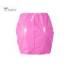 Leather Mini Imitation Skirt Sexy Versatile Solid Color Short Skirt Parties Clubs Women Bottoming Skirt Fashion Garment