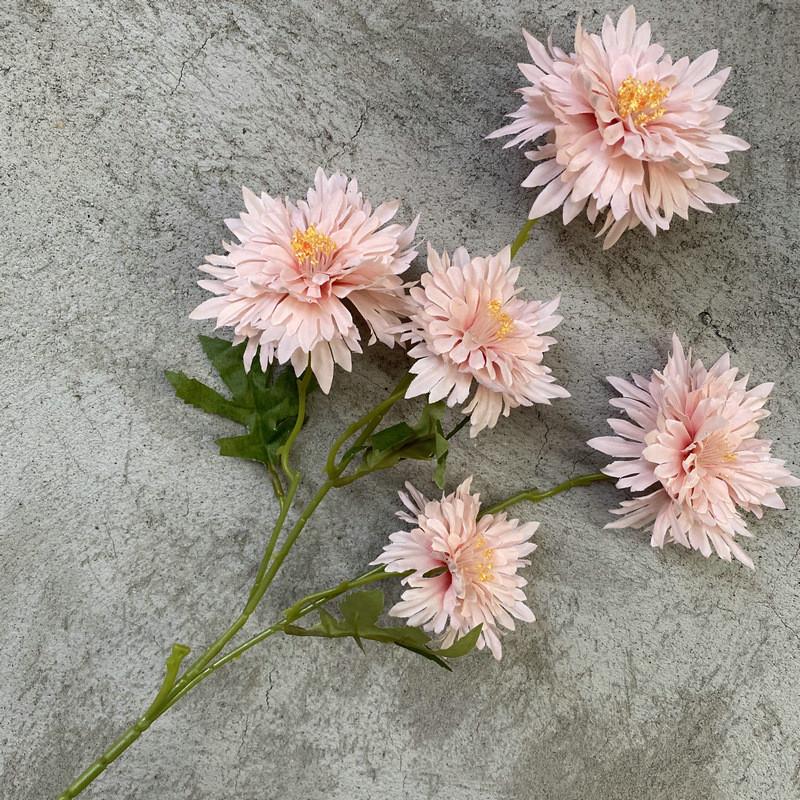 Flower Artificial Bouquet With 5 Prong Fabric Home Wedding And Decoration Hotel