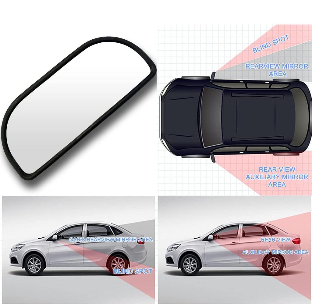 KEWAYO 2-Piece Set of 2 Auxiliary Mirrors for Cars, Auxiliary Mirror, Auxiliary Side Mirror,