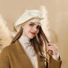 Luxury Stars Women's Wool Beret Winter Warm Beanie Hat Fashion Girl's French Painter Hats Vintage Female Berets Caps