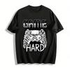 Game Hard Skeleton Print Cool Casual Short Sleeve T-Shirt Pure Cotton T-shirt