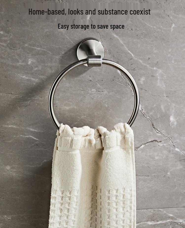 Customized 304 Stainless Steel Bathroom Hardware Set: Wall-Mounted Towel Bar and Tissue Holder