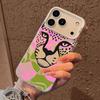 Abstract Leopard Phone Case For iPhone 17 16 15 14 13 12 11 Pro Max Air Matte Laser Aurora Shockproof Funda