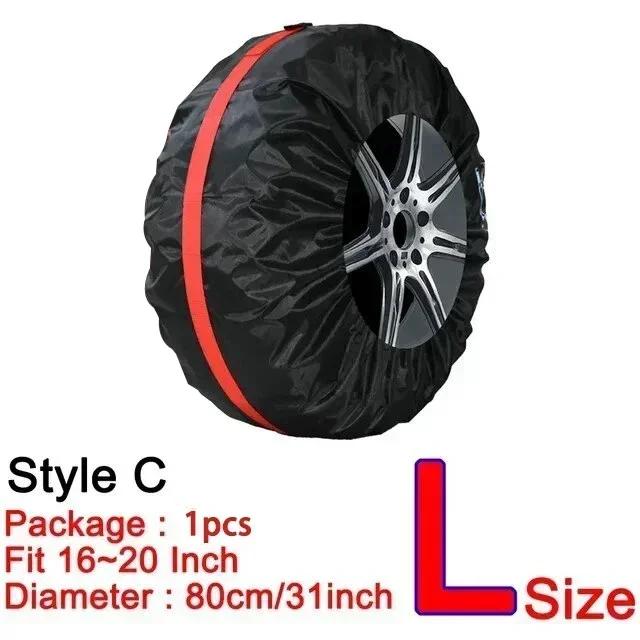 AD Universal 4 Stück Reserveradabdeckung Hülle Polyester Autoreifen Aufbewahrungstaschen Automobil Reifen Zubehör Auto Fahrzeug Radschutz