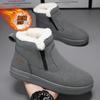 Snow boots for men in winter 2026, warm cotton shoes with added fleece and thickened Northeast cotton boots for men
