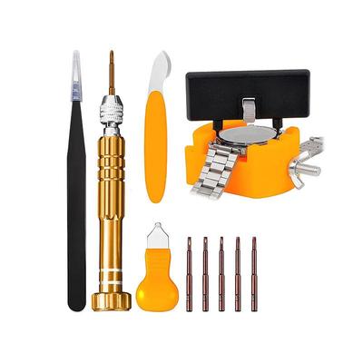 11-Piece Watch Repair Kit: Watch Press, Battery Replacement, and Link Replacement Tools