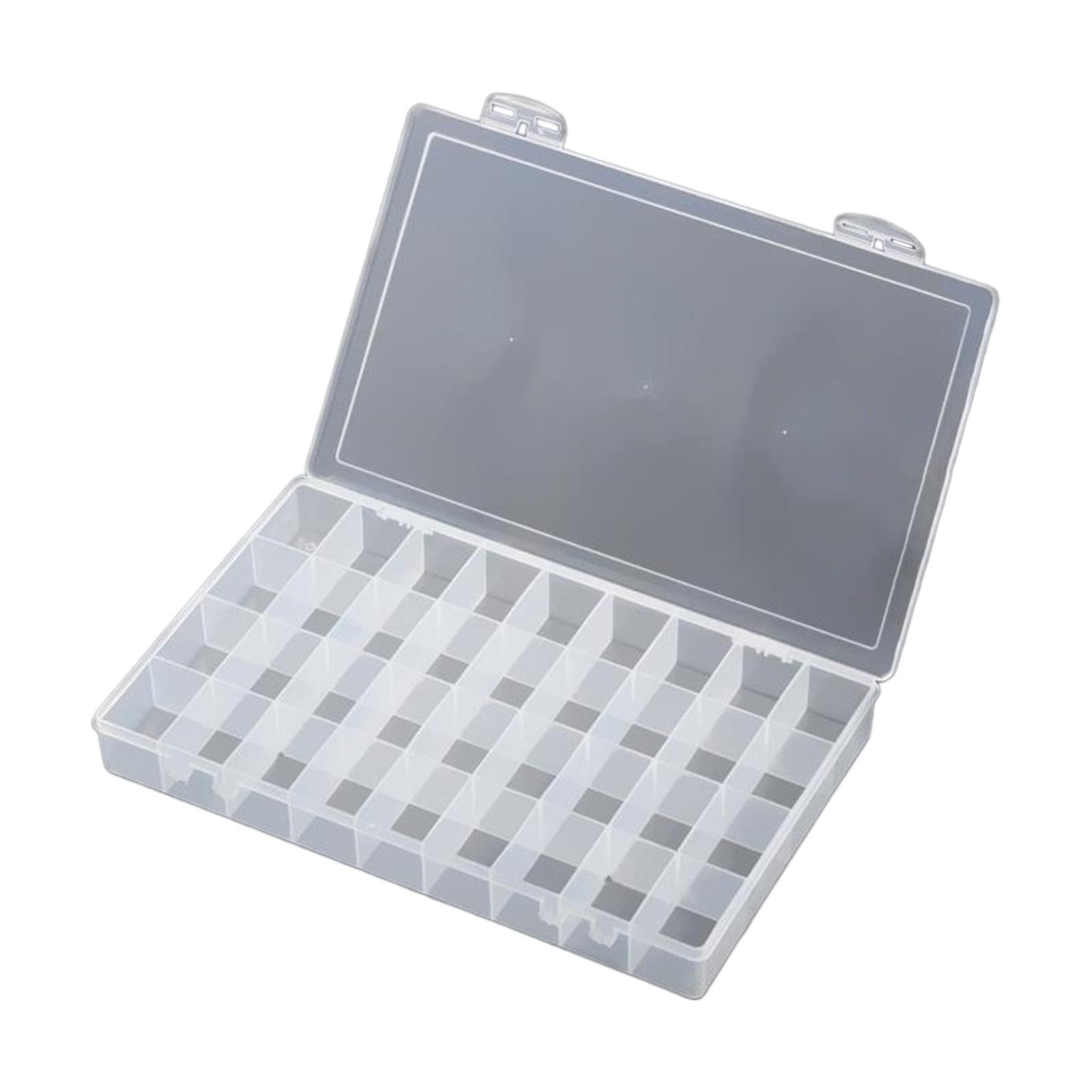 

24 36 48 Ячеек Прозрачный Пластиковый Органайзер Бокс Контейнер для Хранения Бисера Футляр для Ювелирных Изделий Контейнер для Хранения Красок Штабелируемый Кейс 36