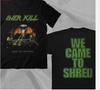 OVERKILL Band Metal Rock Under The Influence 90s Black Double Sided T-Shirt.