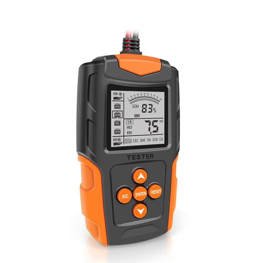 SOH SOC CCA IR Measurement for Car Truck Car Motorcycle Battery Tester 12V 24V Battery Analyzer Test Tool Digital
