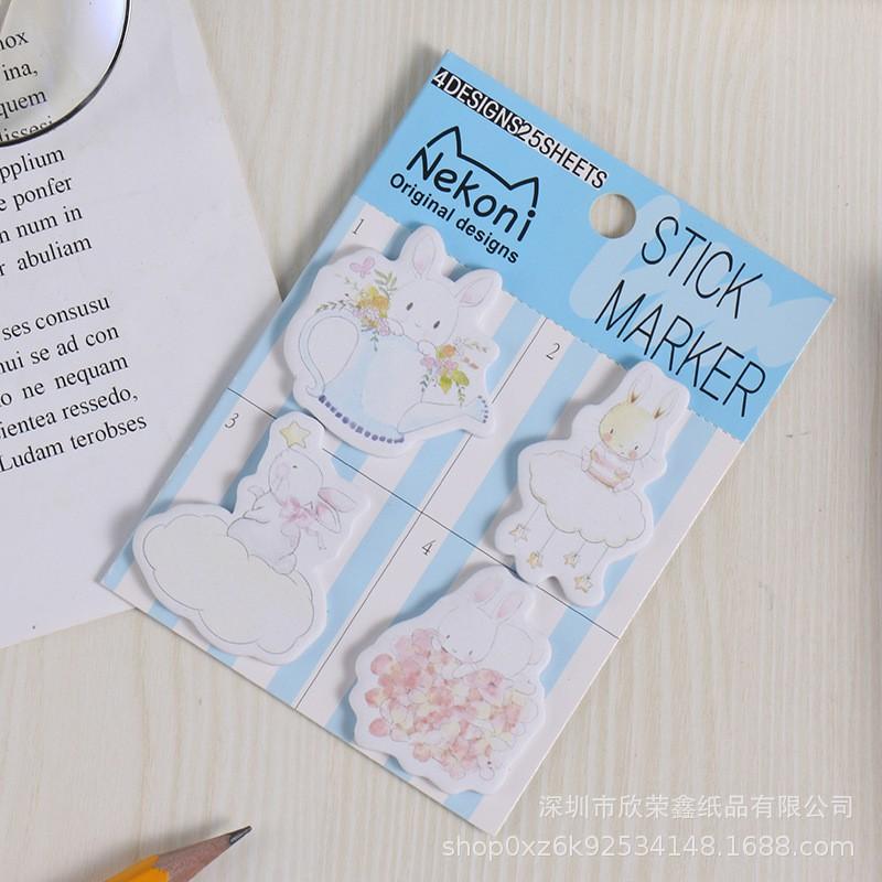 Kawai LovelyWholesale Cute Cartoon Color Handbook Material Stickers Decorative Sticky Notes Can Be Pasted for Students Gift