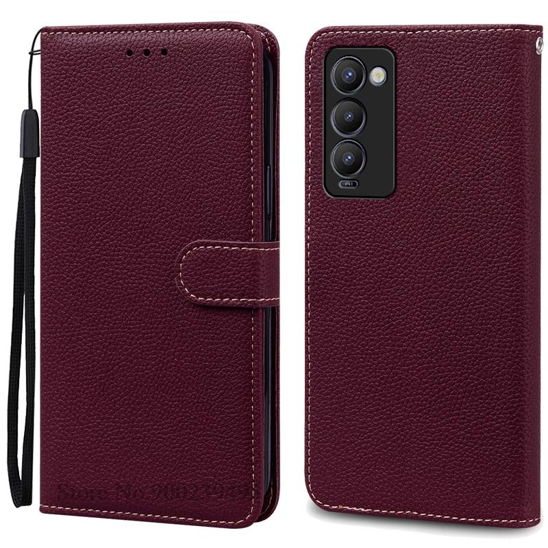 Para Capa Tecno Camon 18 Camon 18P 18 P Carteira Capa Flip de Couro Para Capa Tecno Camon 18 Premier Capa de Celular Coque Fundas