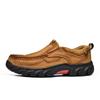 FashionFashion Spring Autumn Men Tooling Male Comfortable Platform Shoes Business Genuine Leather Loafers Slip on Men's Shoes Round Toe
