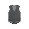 Clear old money, Tencel linen v-neck sleeveless light knitted design vest top