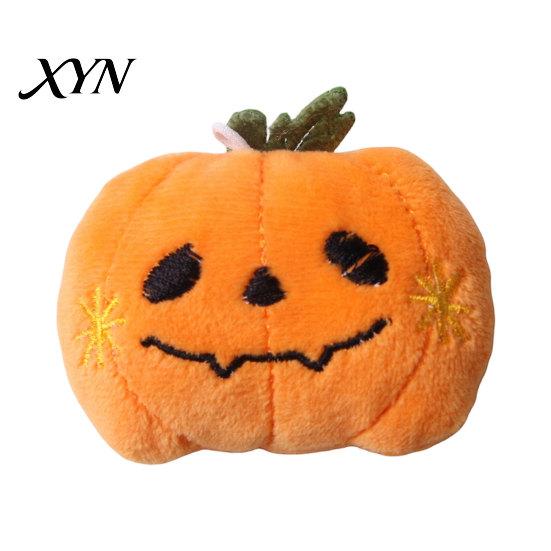 Pumpkin Cat Toy Halloween Theme Toy, Soft Ghost Bat Plush Cute Bite-resistant Stuffed Chew for Indoor Cats Boredom Relief Toys