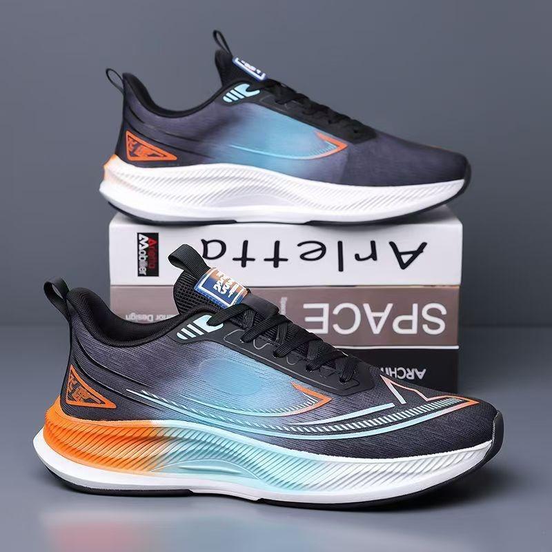 Spring men's shoes fish wire mesh breathable fashion outdoor trend lightweight versatile running sneakers