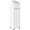 Bathroom Cabinet with Door White 30.5 x 30 x 101 cm Engineered Wood
